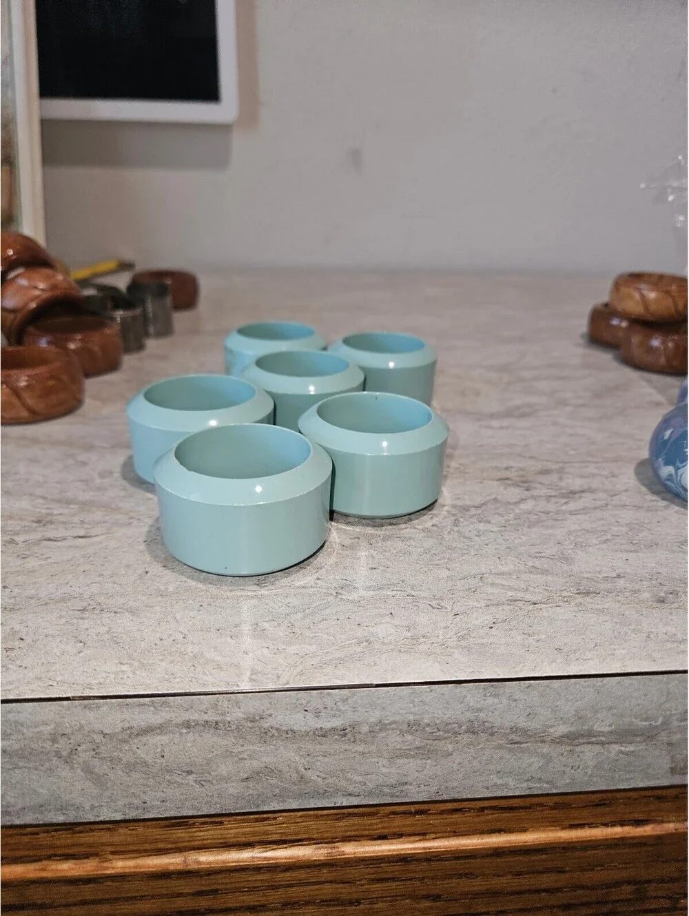 Vintage napkin rings set of 6